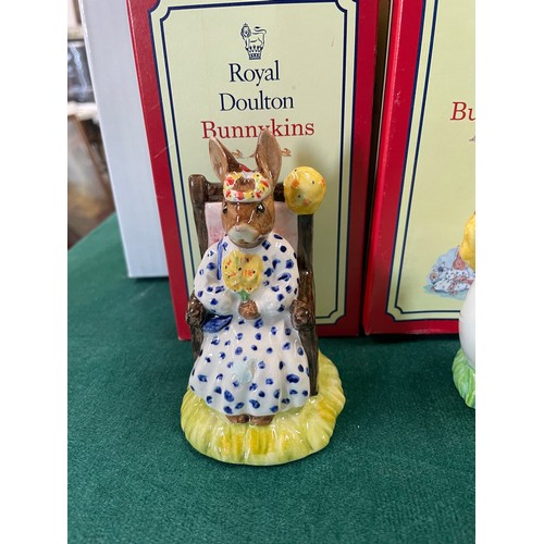 8 - 4 x Boxed  Royal Doulton Bunnykins Figurines