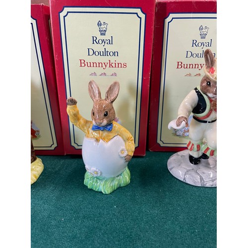 8 - 4 x Boxed  Royal Doulton Bunnykins Figurines