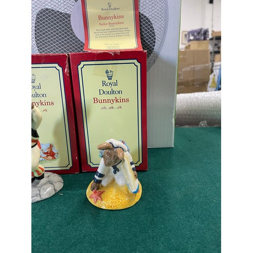 8 - 4 x Boxed  Royal Doulton Bunnykins Figurines