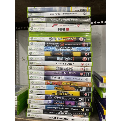 27 - Large Quantity Of Xbox 360 Adventure Games Inc Command & Conquer, Saints Row1/2 And Fable