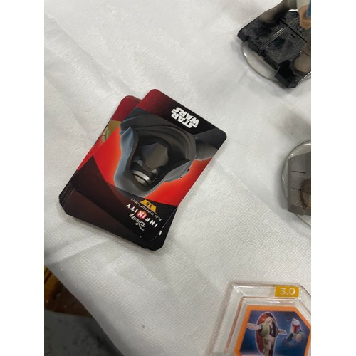 257 - Large Collection Of Disney Infinity Starwars Characters, Cards & Crystals