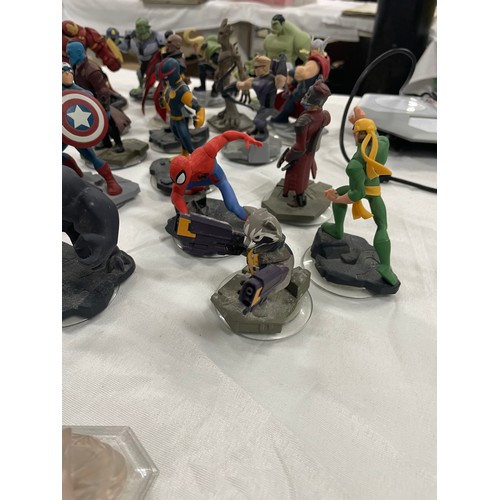 258 - Large Collection Of Disney Infinity Marvel Characters, Cards & Crystals