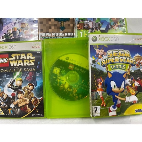 26 - Selection Of XBox 360 Games Inc Minecraft, Sonic And Lego Games