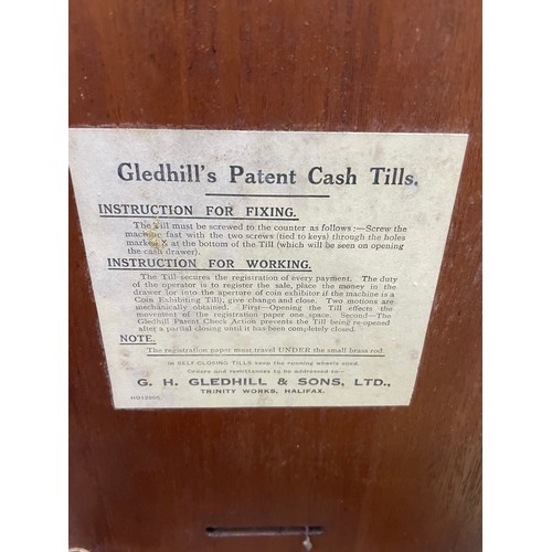 285 - Antique Mahogany Till By G.H Gledhill & Sons