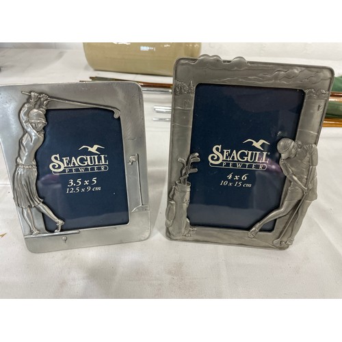 1 - 2 Pewter Photo Frames