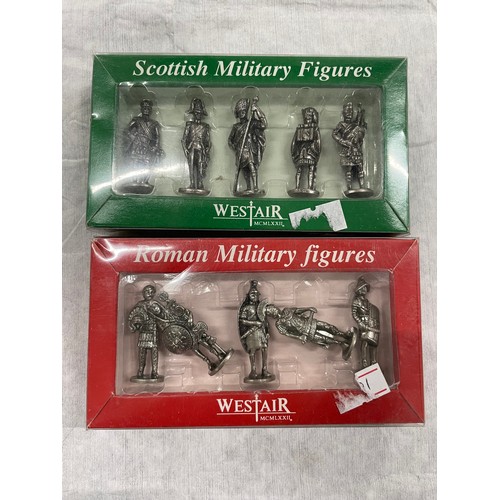 6 - 2 x Boxes Of Collectible Metal Military Figures