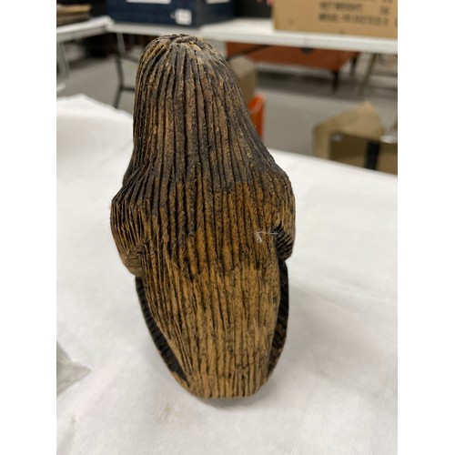 181 - Hand Carved African Wooden Gorilla