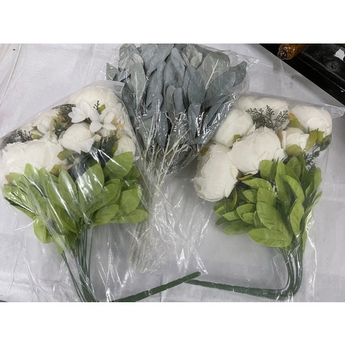 29 - 3 x Packs Of Artificial Flowers