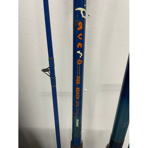 32 - 2 x Beach Sea & Pier Fishing Rods By Silstar & Eliminator