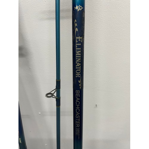 32 - 2 x Beach Sea & Pier Fishing Rods By Silstar & Eliminator