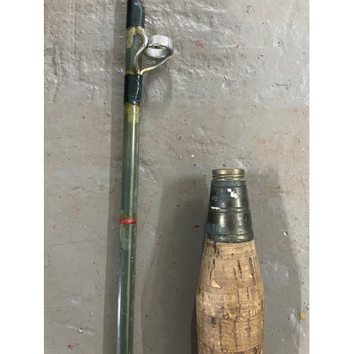 34 - Vintage Brass & Glass Fibre Fishing Rod