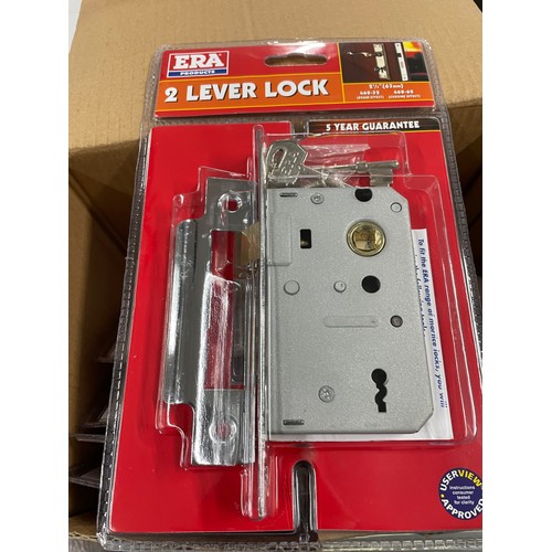 93 - 2 Boxes Of 5 ERA 2 Leaver 63mm Mortice Locks