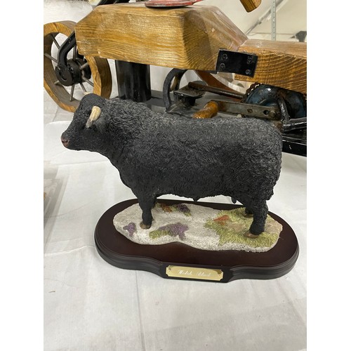 1 - Ltd Edition Welsh Black Bull By Peter Tomlins No 432