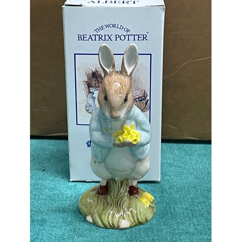 9 - Royal Albert Beatrix Potter 'Peter With Daffodils' Figurine