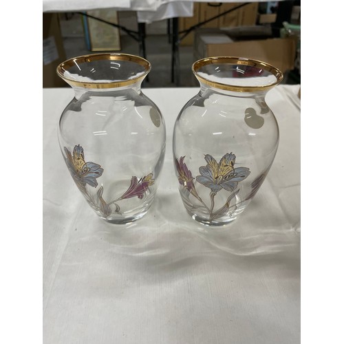 28 - 2 x French Lead Crystal Vases