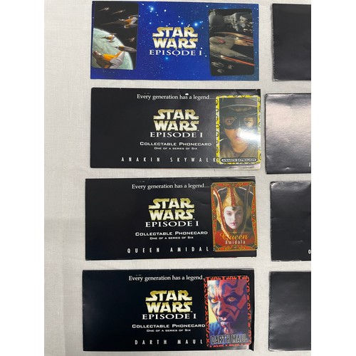 43 - Collection Of Unused Collectible Star Wars Pre Paid Phone Cards