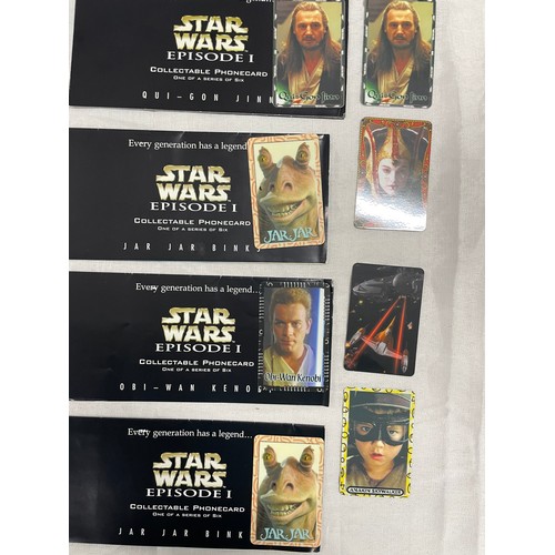 43 - Collection Of Unused Collectible Star Wars Pre Paid Phone Cards