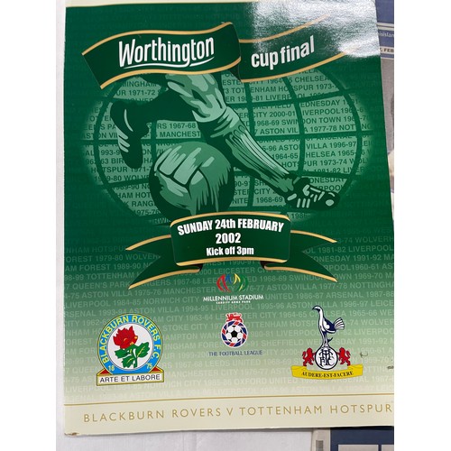 59 - Blackburn Rovers Vs Tottenham Hotspur Worthington Cup Final Ticket, Program & Others