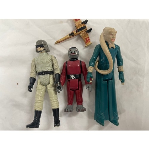 75 - 3 x Vintage Star Wars Figures