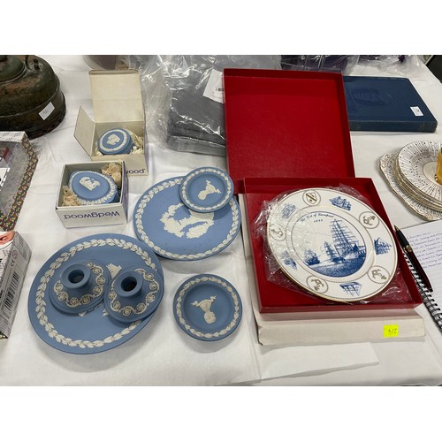 9 - Large Selection Of Wedgewood Jasperware & Spode Port Of Liverpool Plate