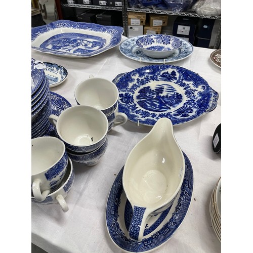 68 - Quantity Of Willow Pattern Blue & White