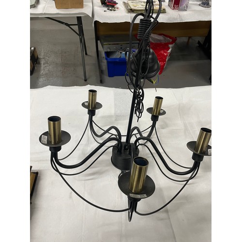 73 - 2 x Chandelier Style Light Fittings