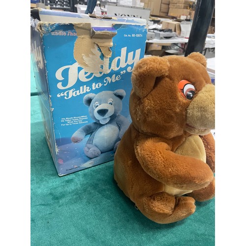 97 - Boxed Vintage 'Talk To Me' Teddy