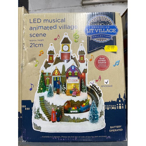 116 - Led Musical Village 21cm