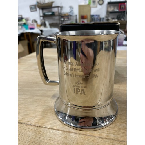 139 - A Boxed IPA Silver Plate Tankard