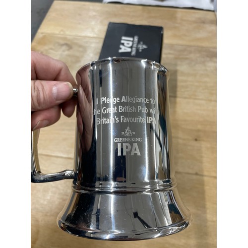 139 - A Boxed IPA Silver Plate Tankard