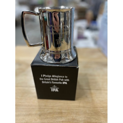 139 - A Boxed IPA Silver Plate Tankard