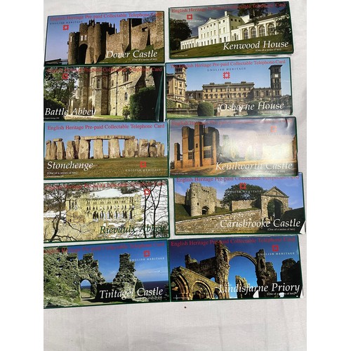 147 - Collection Of Unused English Heritage Collectible Phone Cards