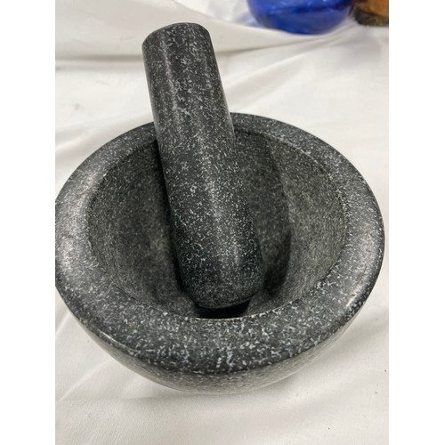 172 - Large Marble Pestle & Mortar