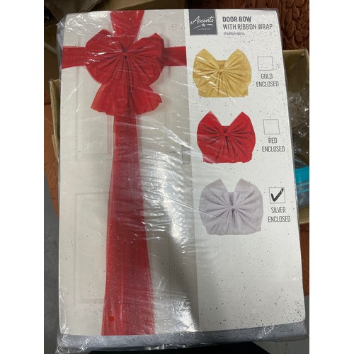 177 - New Accents By Premier Door Bow With Ribbon Wrap