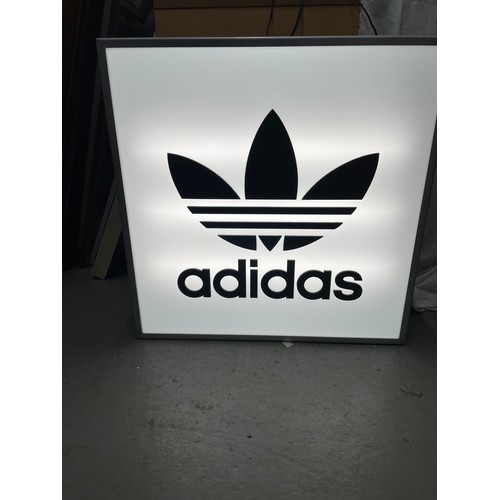 203 - Light Up Adidas Logo Sign 2x2ft