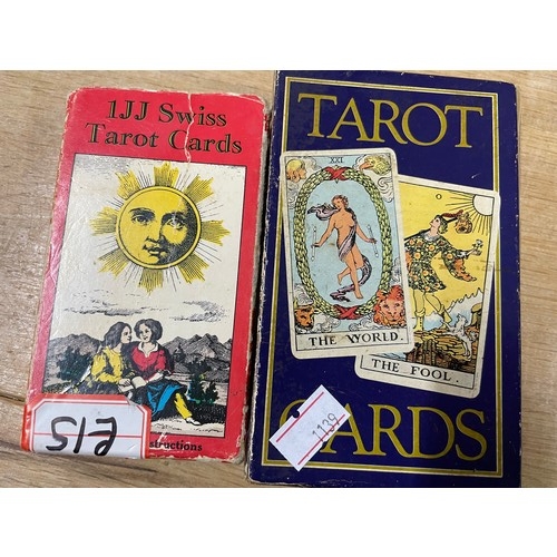 244 - 2 Sets Of Vintage Tarot Cards