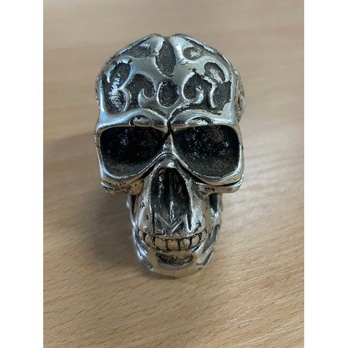 306 - Metallic Skull Trinket Box