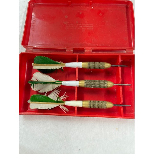 64 - Set Of Vintage Feather Flight Darts