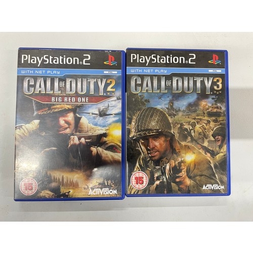 98 - 2 x Playstation 2 Call Of Duty Games