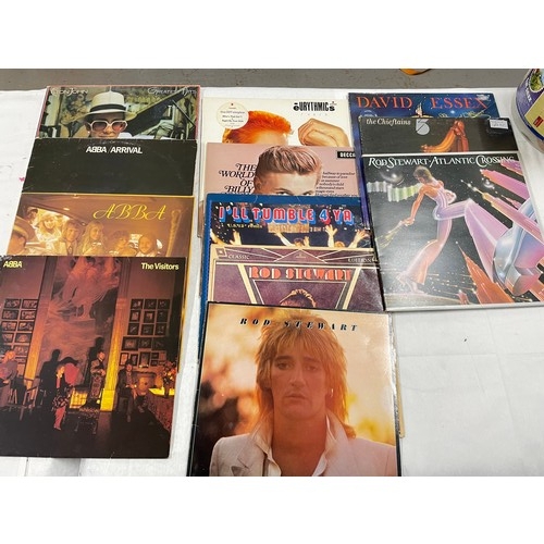 197 - Selection Of Vinyl Inc Culture Club, Rod Stewart, Abba & Eurithmics