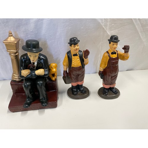 199 - Selection Of Laurel & Hardy Figurines