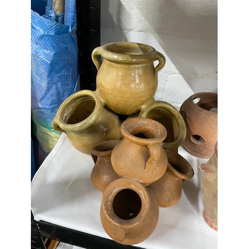 206 - 1 Shelf Of Various Terracotta Pieces