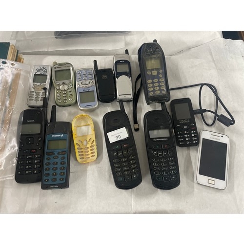 62 - Large Selection Of Old Mobile Phones