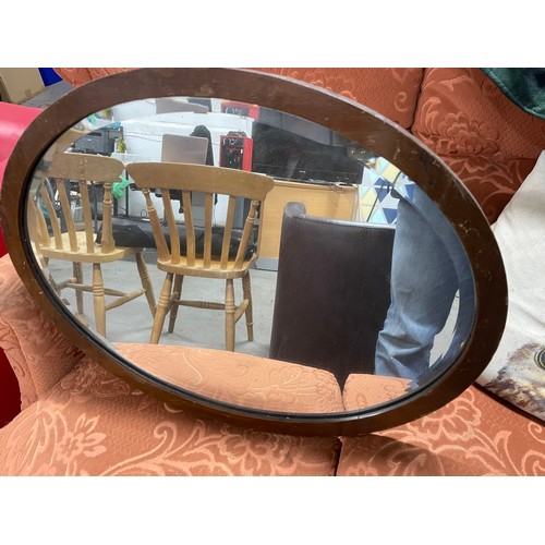 68 - 1930's Oval Mirror