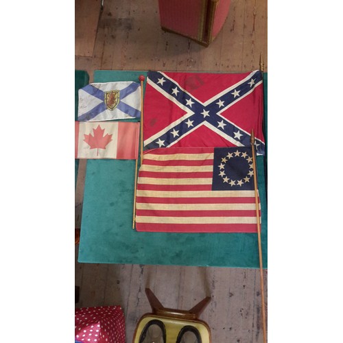 75 - Confederate Flag & Betsy Flag & Scottish & Canadian