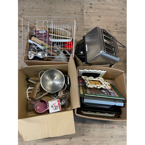 168 - 4 x Boxes Of Kitchen Ware