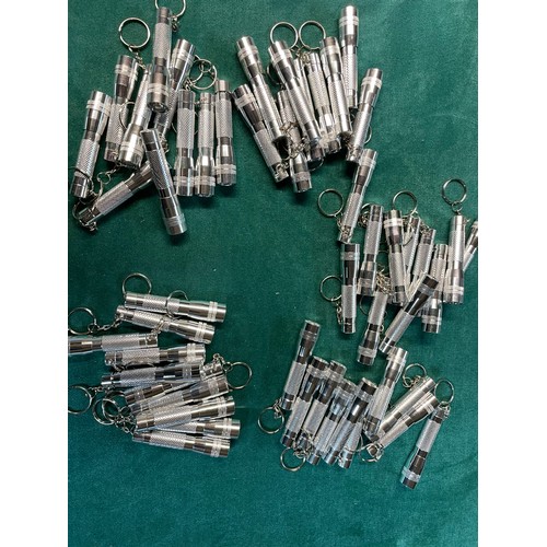 172 - 50 LED Stainless Steel Keyring Torches