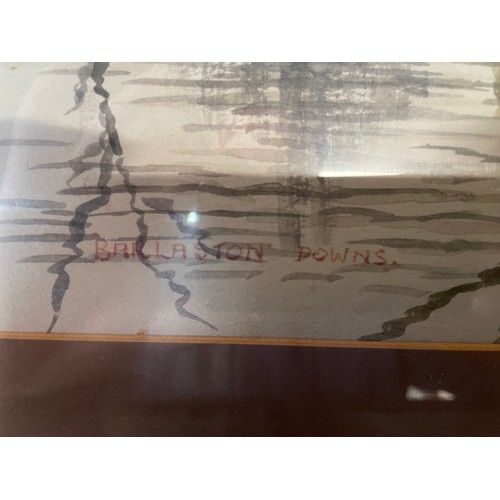 188 - Water Colour Of Barlaston Downs By Kate Gordon