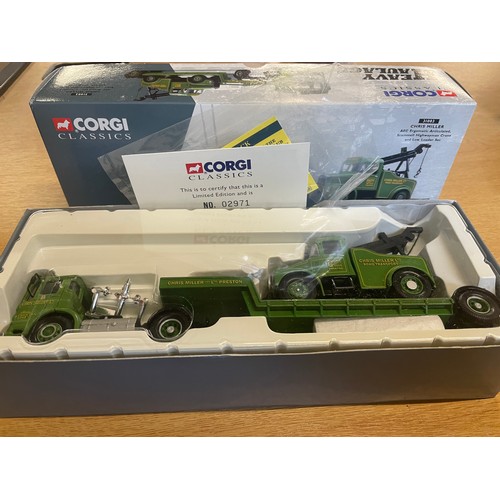 214 - 1997 Corgi classic 31003 Chris Miller AEC Ergomatic Articulated Scammell Highway man crane & Low lao... 