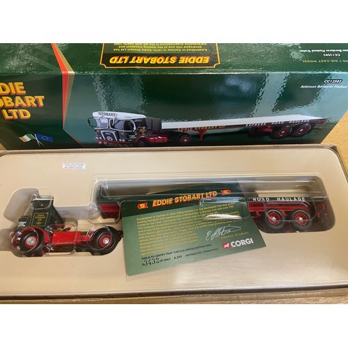 215 - 2001 Corgi classic 12501 Atkinson Baorderer flatbed trailer,